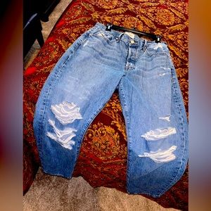 Frame distressed blue denim (Le Original) size 31 worn once excellent condition